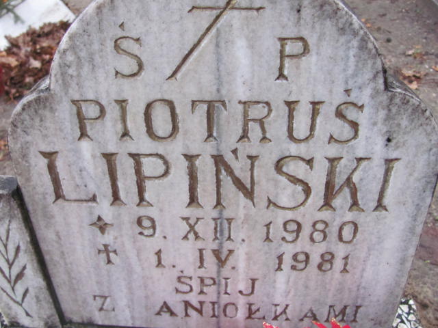 Piotr Lipiński 1980 Wolin - Grobonet - Wyszukiwarka osób pochowanych
