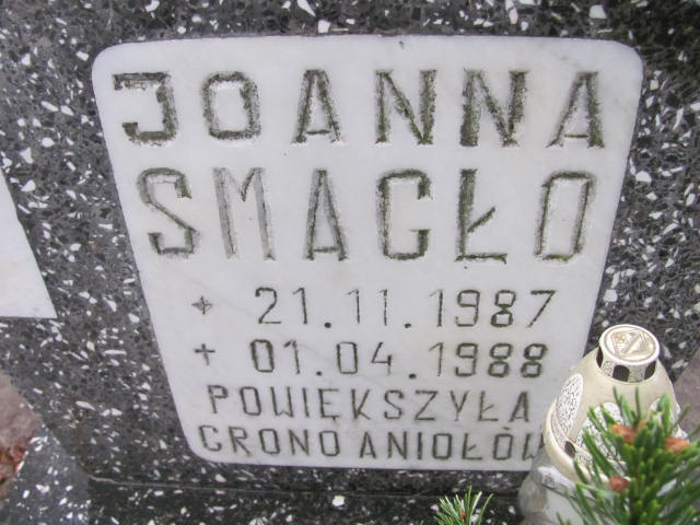 Joanna Katarzyna Smagło 1987 Wolin - Grobonet - Wyszukiwarka osób pochowanych