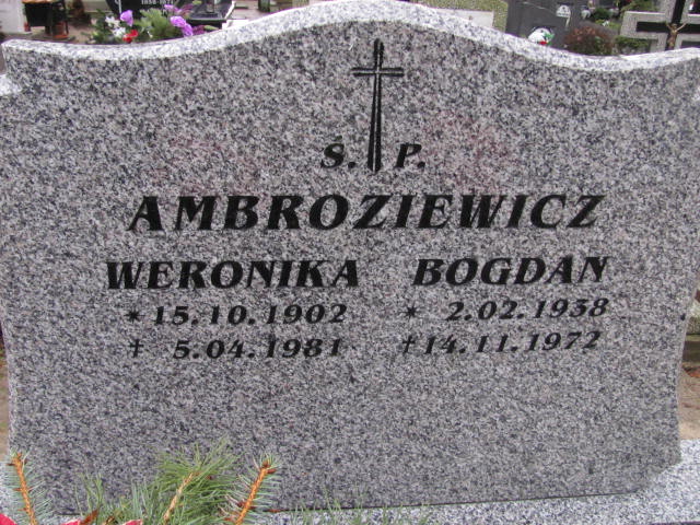 Weronika Ambroziewicz 1902 Wolin - Grobonet - Wyszukiwarka osób pochowanych