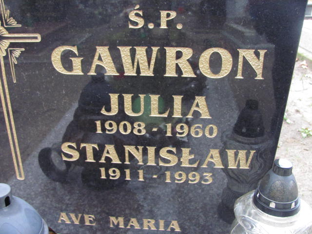 Julia Gawron 1908 Wolin - Grobonet - Wyszukiwarka osób pochowanych