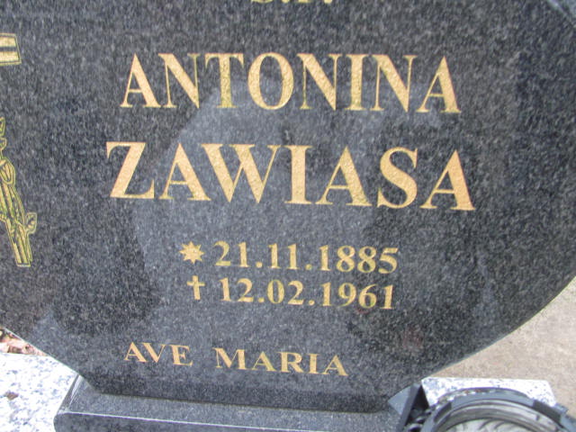 Antonina Zawiasa 1885 Wolin - Grobonet - Wyszukiwarka osób pochowanych