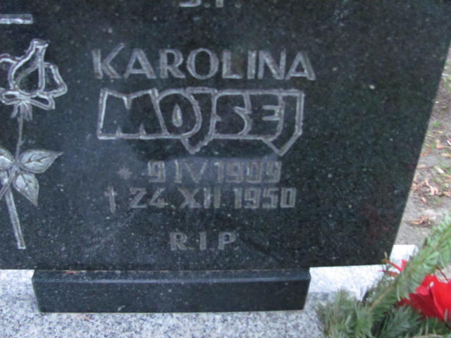Karolina Mojsej 1909 Wolin - Grobonet - Wyszukiwarka osób pochowanych