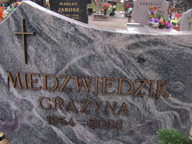 Grażyna Miedźwiedzik 1954 Wolin - Grobonet - Wyszukiwarka osób pochowanych