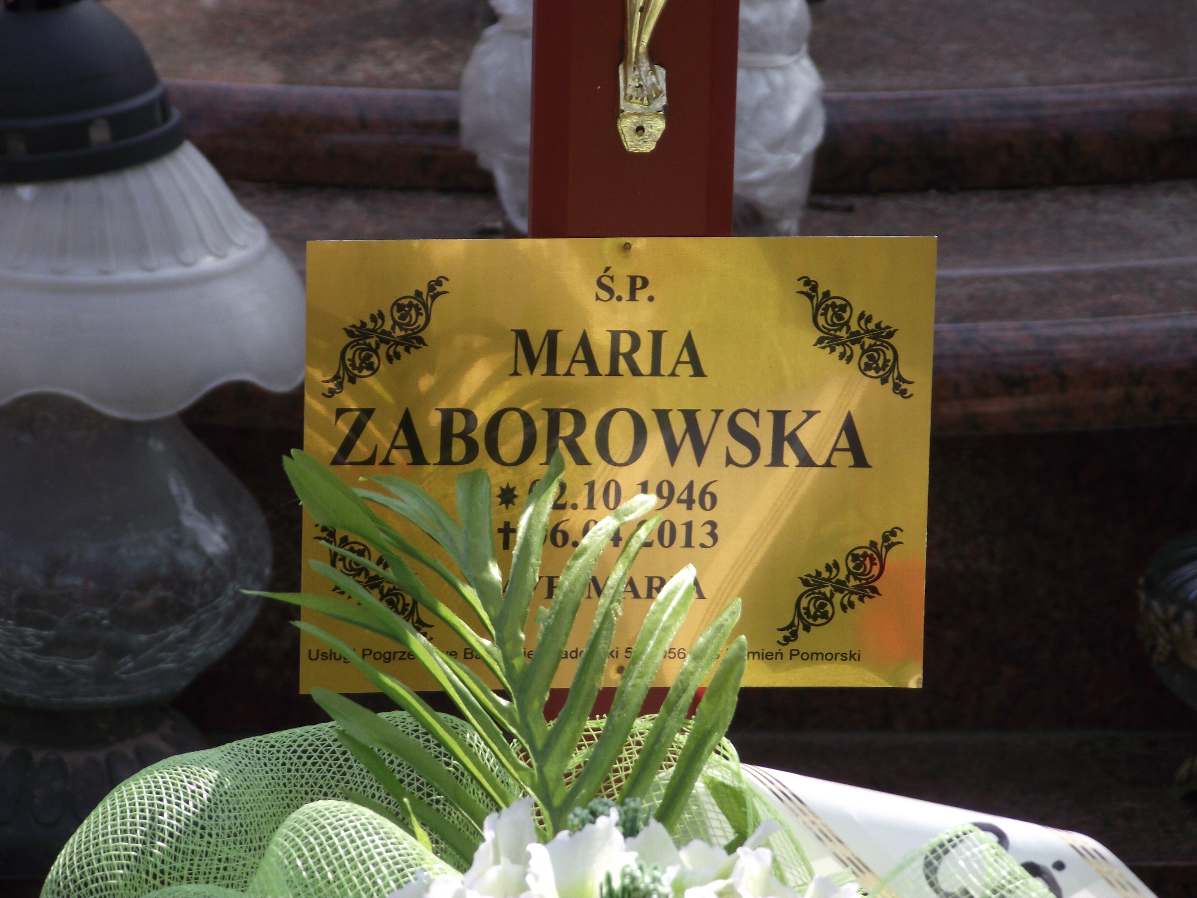 Maria Zaborowska 1946 Wolin - Grobonet - Wyszukiwarka osób pochowanych