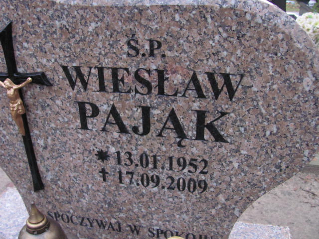 Wiesław Pająk 1952 Wolin - Grobonet - Wyszukiwarka osób pochowanych