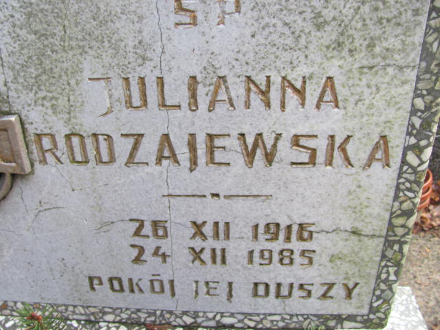 Julianna Rodzajewska 1916 Wolin - Grobonet - Wyszukiwarka osób pochowanych