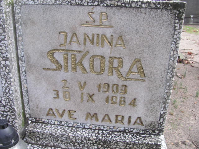 Janina Sikora 1984 Wolin - Grobonet - Wyszukiwarka osób pochowanych