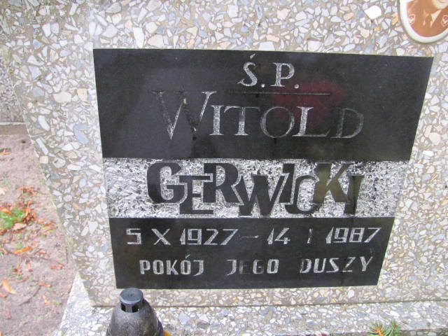 Grób Witold Gerwicki