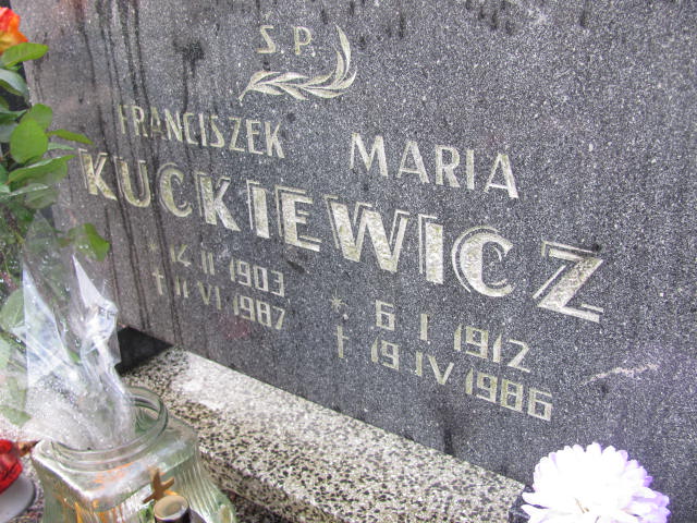 Franciszek Kuckiewicz 1903 Wolin - Grobonet - Wyszukiwarka osób pochowanych