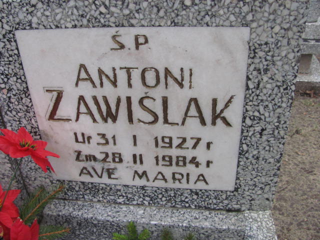 Mieczysław Zawiślak 1961 Wolin - Grobonet - Wyszukiwarka osób pochowanych