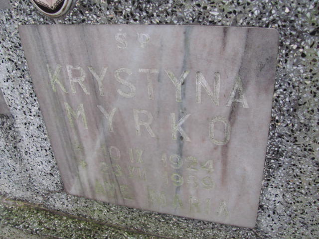 Krystyna Myrko 1927 Wolin - Grobonet - Wyszukiwarka osób pochowanych