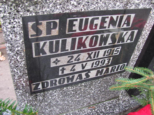 Eugenia Kulikowska 1915 Wolin - Grobonet - Wyszukiwarka osób pochowanych