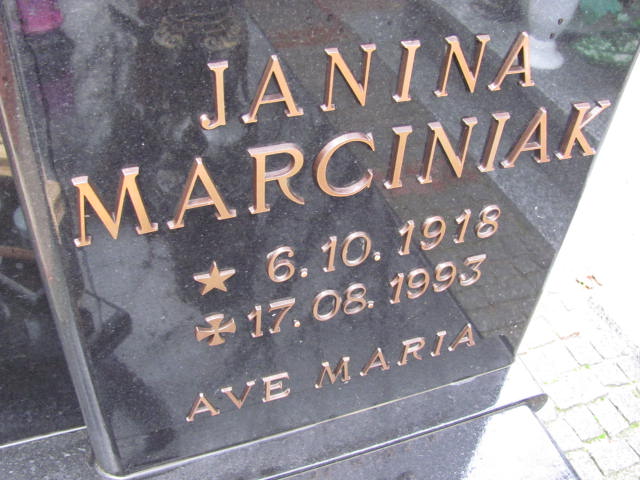 Grób Janina Marciniak
