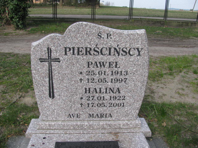 Grób Paweł Pierściński
