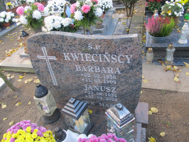 Barbara Kwiecińska 1936 Wolin - Grobonet - Wyszukiwarka osób pochowanych