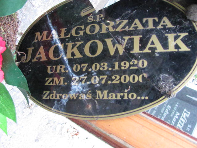 Grób Krzysztof Jackowiak