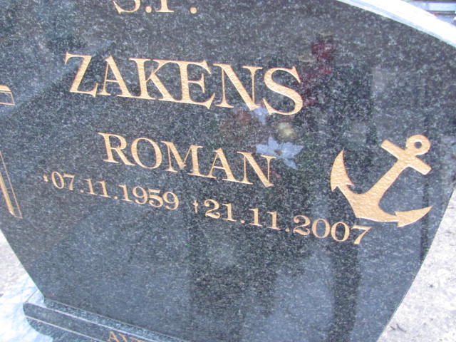 Roman Zakens 1959 Wolin - Grobonet - Wyszukiwarka osób pochowanych