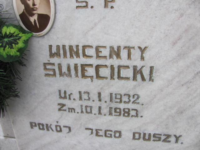 Wincenty Święcicki 1932 Wolin - Grobonet - Wyszukiwarka osób pochowanych