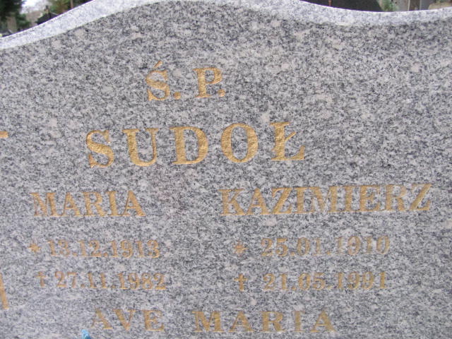 Kazimierz Sudoł 1910 Wolin - Grobonet - Wyszukiwarka osób pochowanych
