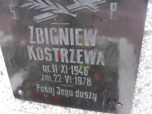 Zbigniew Kostrzewa 1946 Wolin - Grobonet - Wyszukiwarka osób pochowanych