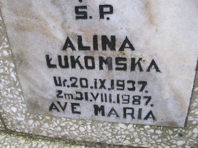 Halina Łukomska 1937 Wolin - Grobonet - Wyszukiwarka osób pochowanych