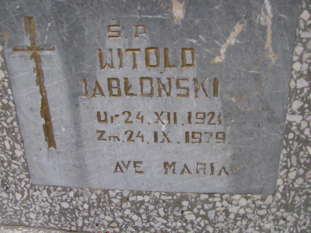 Witold Jabłoński 1921 Wolin - Grobonet - Wyszukiwarka osób pochowanych