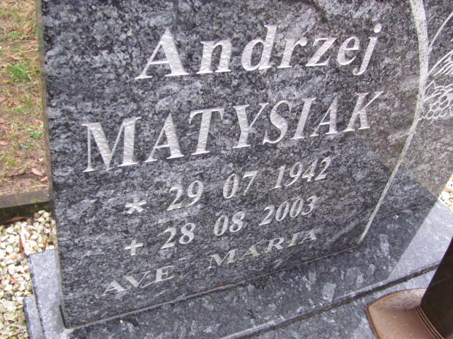 Andrzej Matysiak 1942 Wolin - Grobonet - Wyszukiwarka osób pochowanych