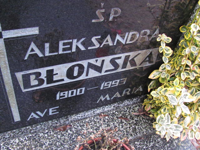 Aleksandra Błońska 1900 Wolin - Grobonet - Wyszukiwarka osób pochowanych