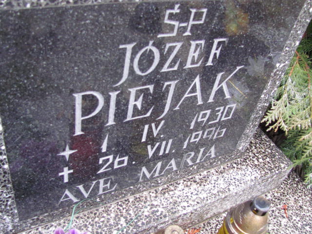 Józef Piejak 1930 Wolin - Grobonet - Wyszukiwarka osób pochowanych