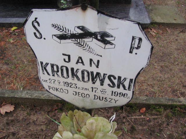 Jan Krokowski 1923 Wolin - Grobonet - Wyszukiwarka osób pochowanych