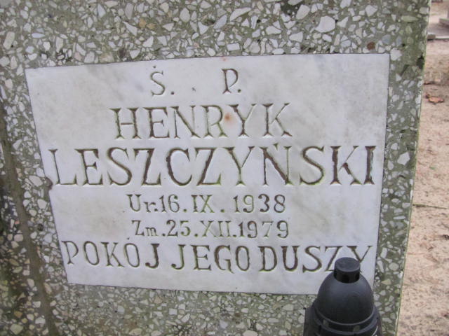 Henryk Leszczyński 1938 Wolin - Grobonet - Wyszukiwarka osób pochowanych