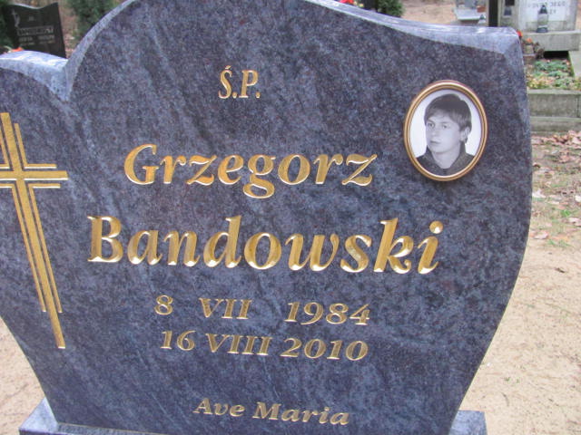 Grzegorz Bandowski 1984 Wolin - Grobonet - Wyszukiwarka osób pochowanych