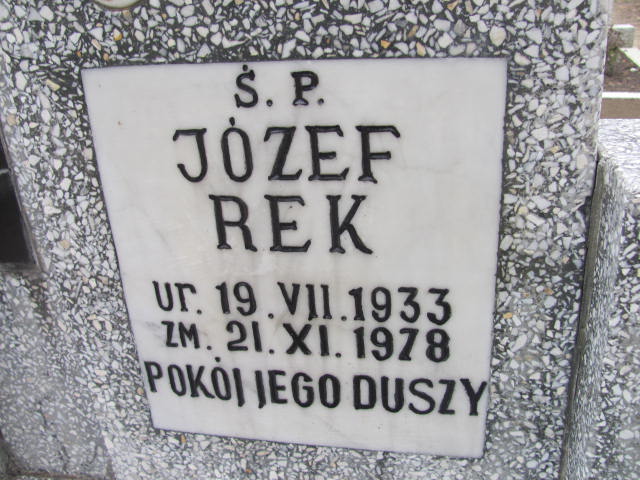 Józef Rek 1933 Wolin - Grobonet - Wyszukiwarka osób pochowanych