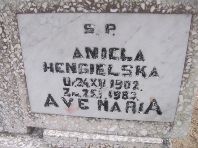 Aniela Hengielska 1902 Wolin - Grobonet - Wyszukiwarka osób pochowanych