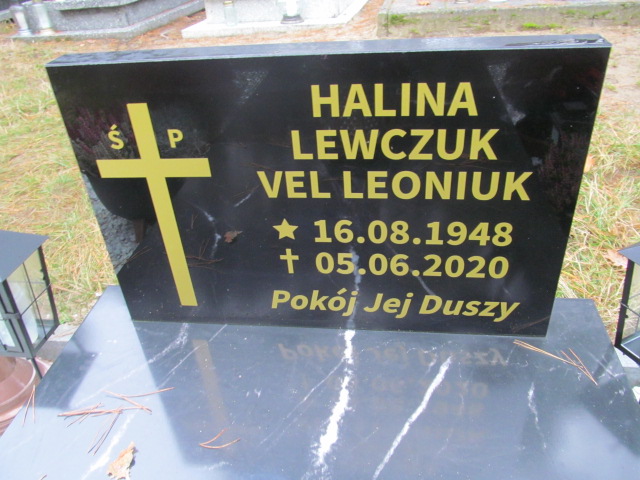 Halina Lewczuk Vel Leoniuk 1948 Wolin - Grobonet - Wyszukiwarka osób pochowanych