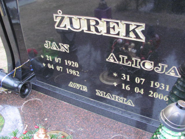 Alicja Żurek 1931 Wolin - Grobonet - Wyszukiwarka osób pochowanych