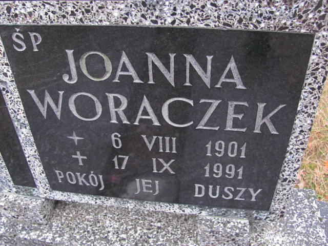 Joanna Woraczek 1901 Wolin - Grobonet - Wyszukiwarka osób pochowanych